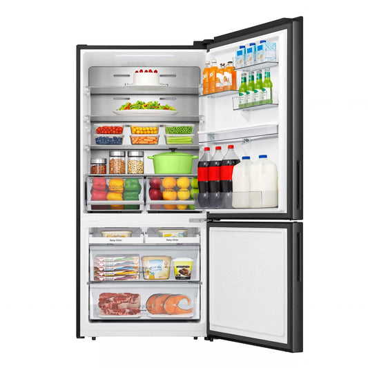 Hisense H630BSB-WD 500L Black Bottom Mount refrigerator with water dispenser