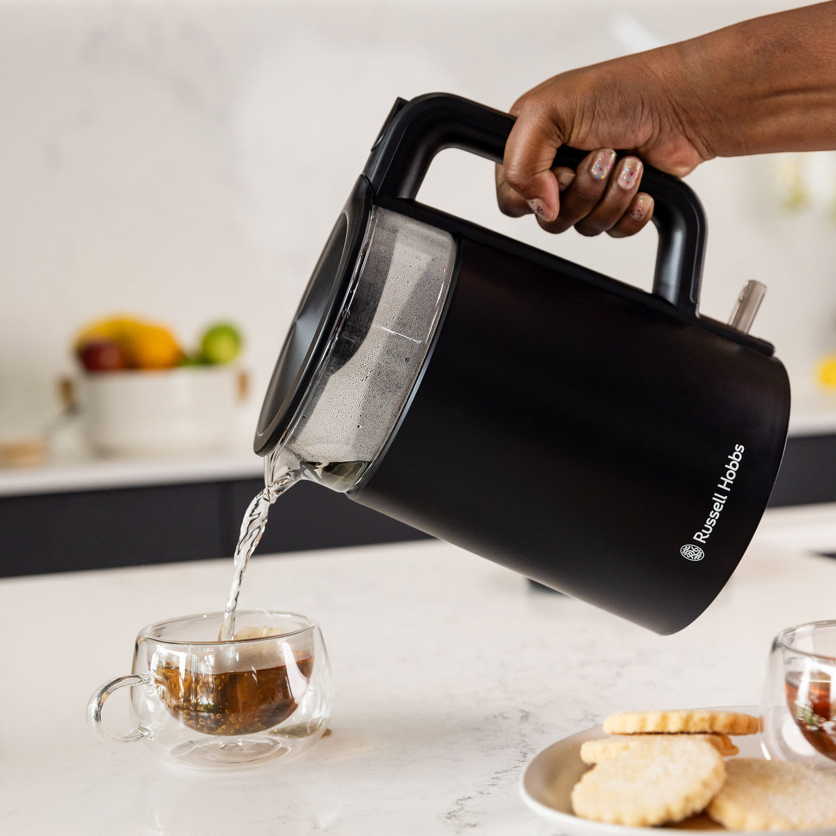 RUSSELL HOBBS FUSION 1.7L DOUBLE WALLED GLASS KETTLE RHGK02