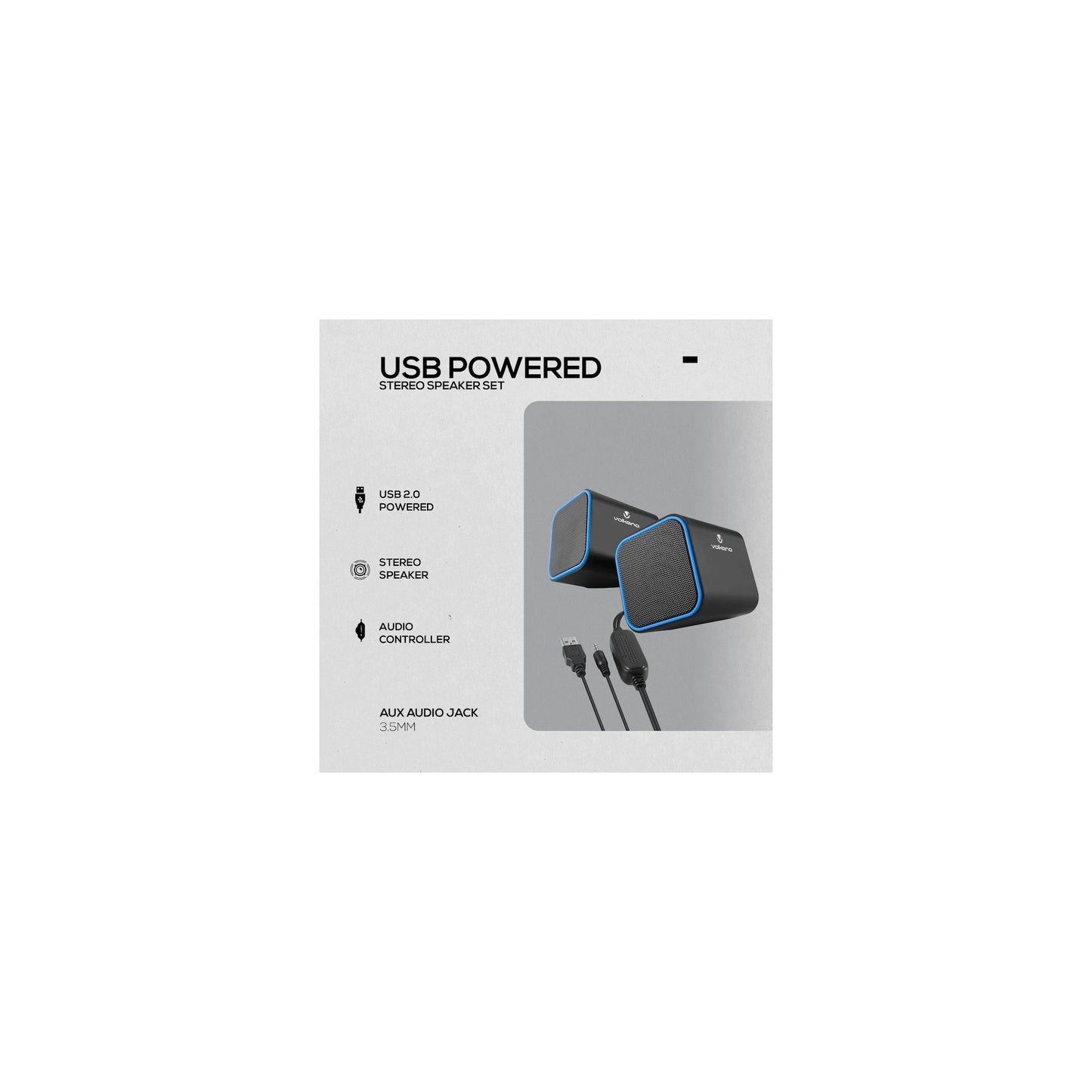 Volkano Diamond Series Usb Speaker Blue - Everyday Elektronics South Africa