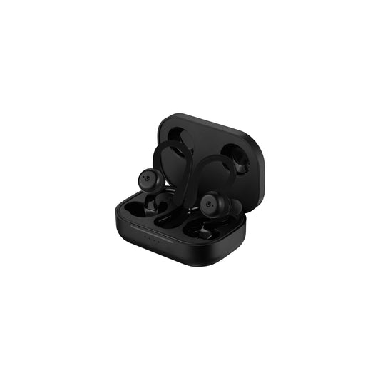 Volkano Momentum Series Ipx7 Sports Hook Tws Earphones Charging Case Black - Everyday Elektronics South Africa