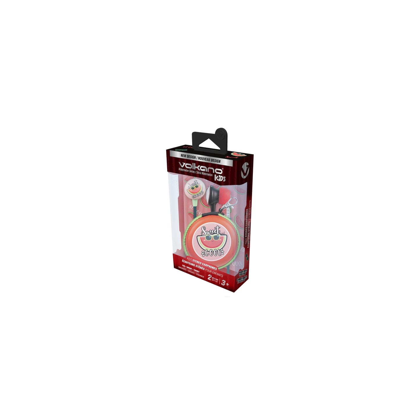Volkano Kiddies Series Earphones With Keychain Watermelon2 - Everyday Elektronics South Africa