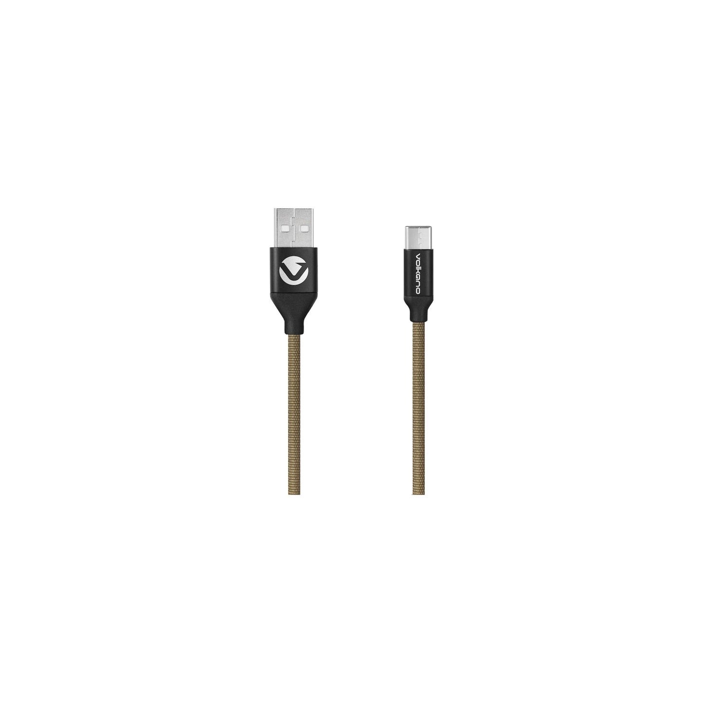 Volkano Weave Series Fabric Braided Micro Usb Cable 12M Army Green - Everyday Elektronics South Africa