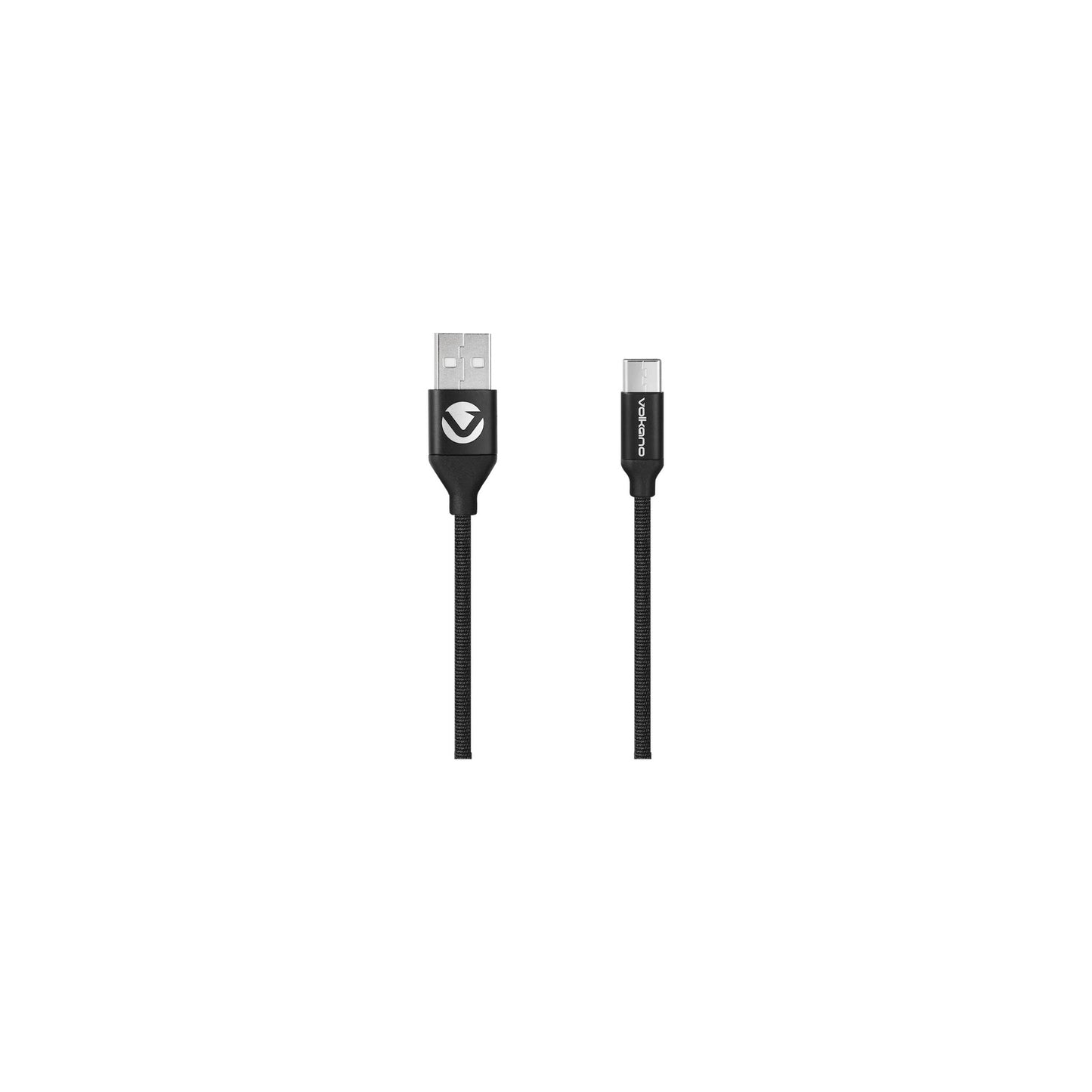 Volkano Weave Series Fabric Braided Micro Usb Cable 12M Black - Everyday Elektronics South Africa