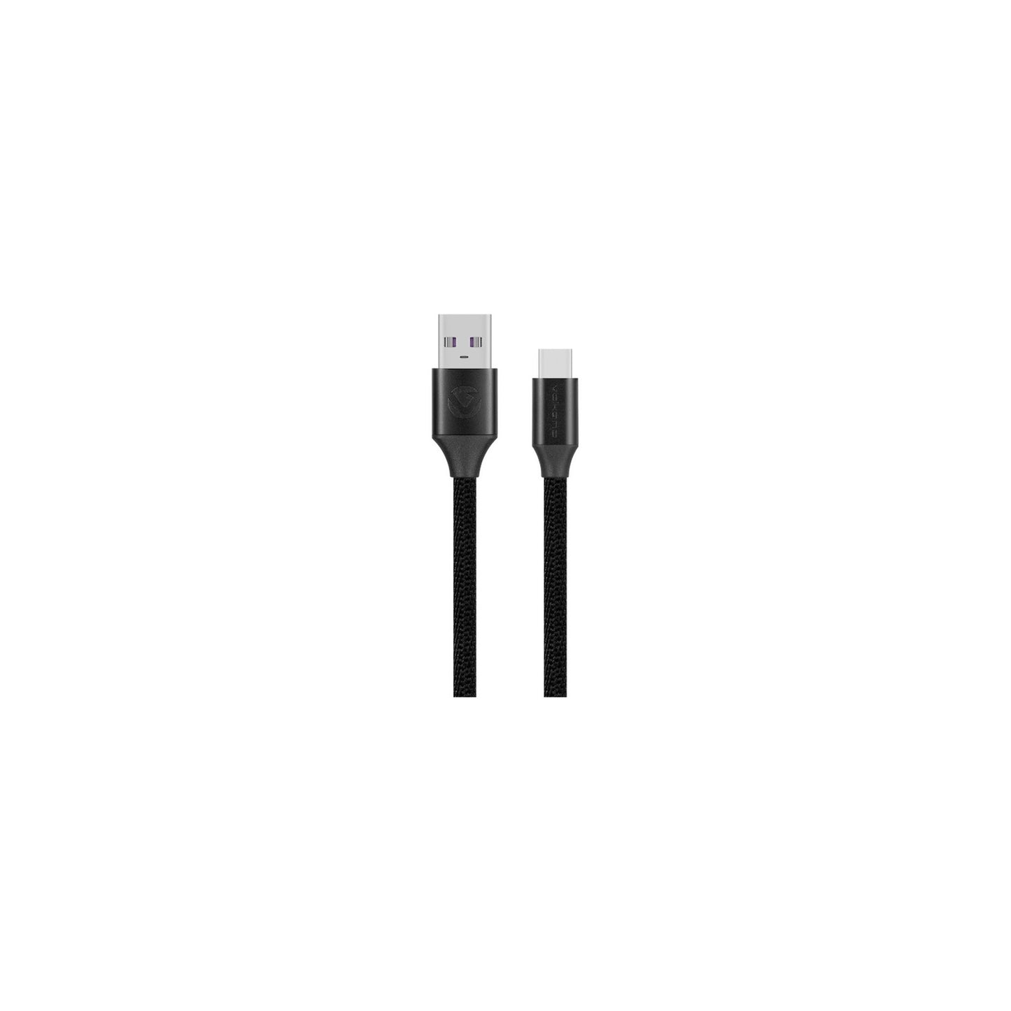 Volkano Weave Series Braided Type C Cable 3M 30W Black - Everyday Elektronics South Africa