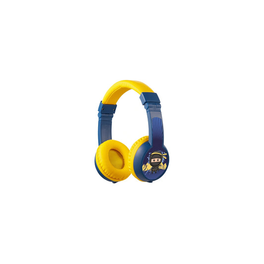 VOLKANO SIDEKICK SERIES WIRED KIDDIES HEADPHONES WITH SHARE PORT YELLOWBLUE