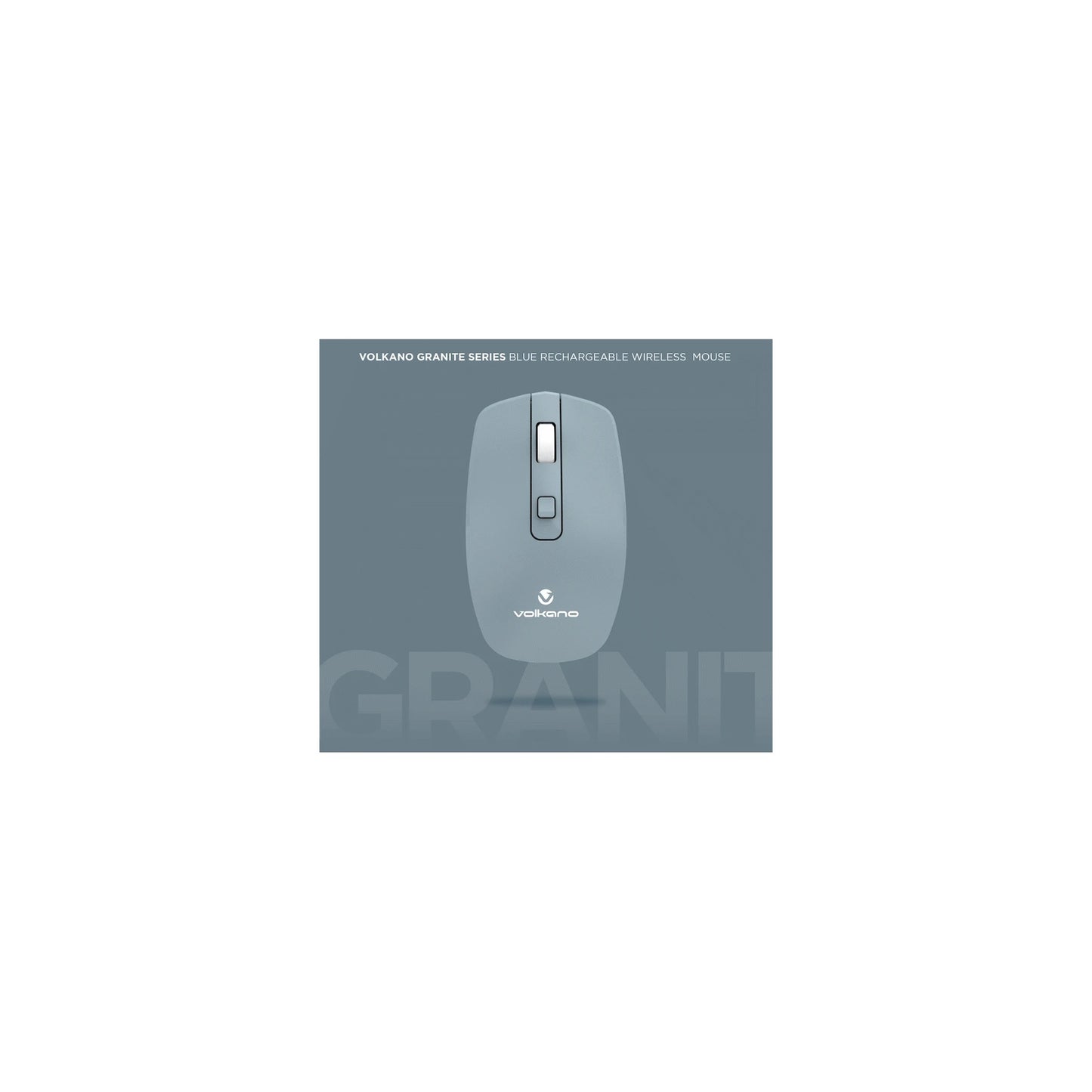 Volkano Granite Series Rechargeable Wireless Mouse Blue - Everyday Elektronics South Africa