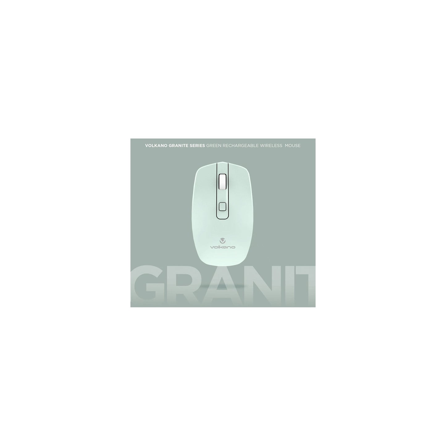 Volkano Granite Series Rechargeable Wireless Mouse Green - Everyday Elektronics South Africa