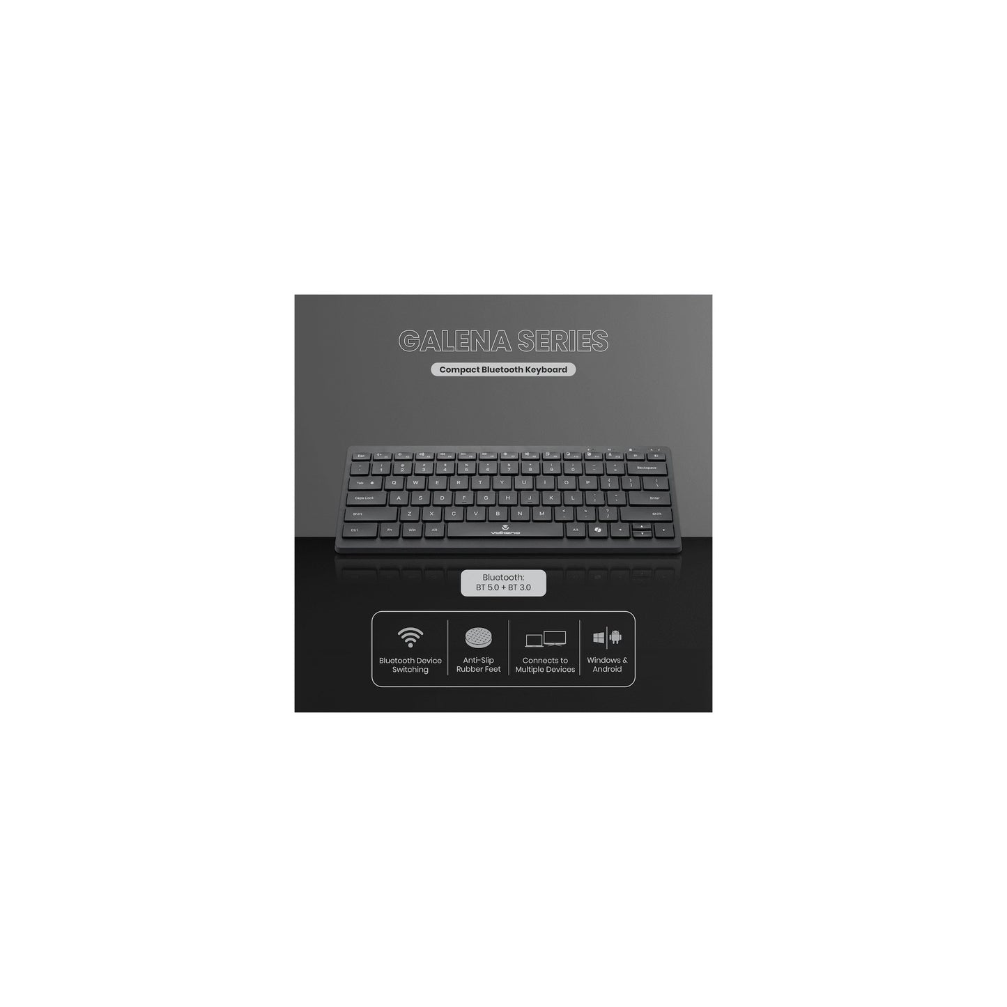 Volkano Galena Series Bluetooth Keyboard - Everyday Elektronics South Africa
