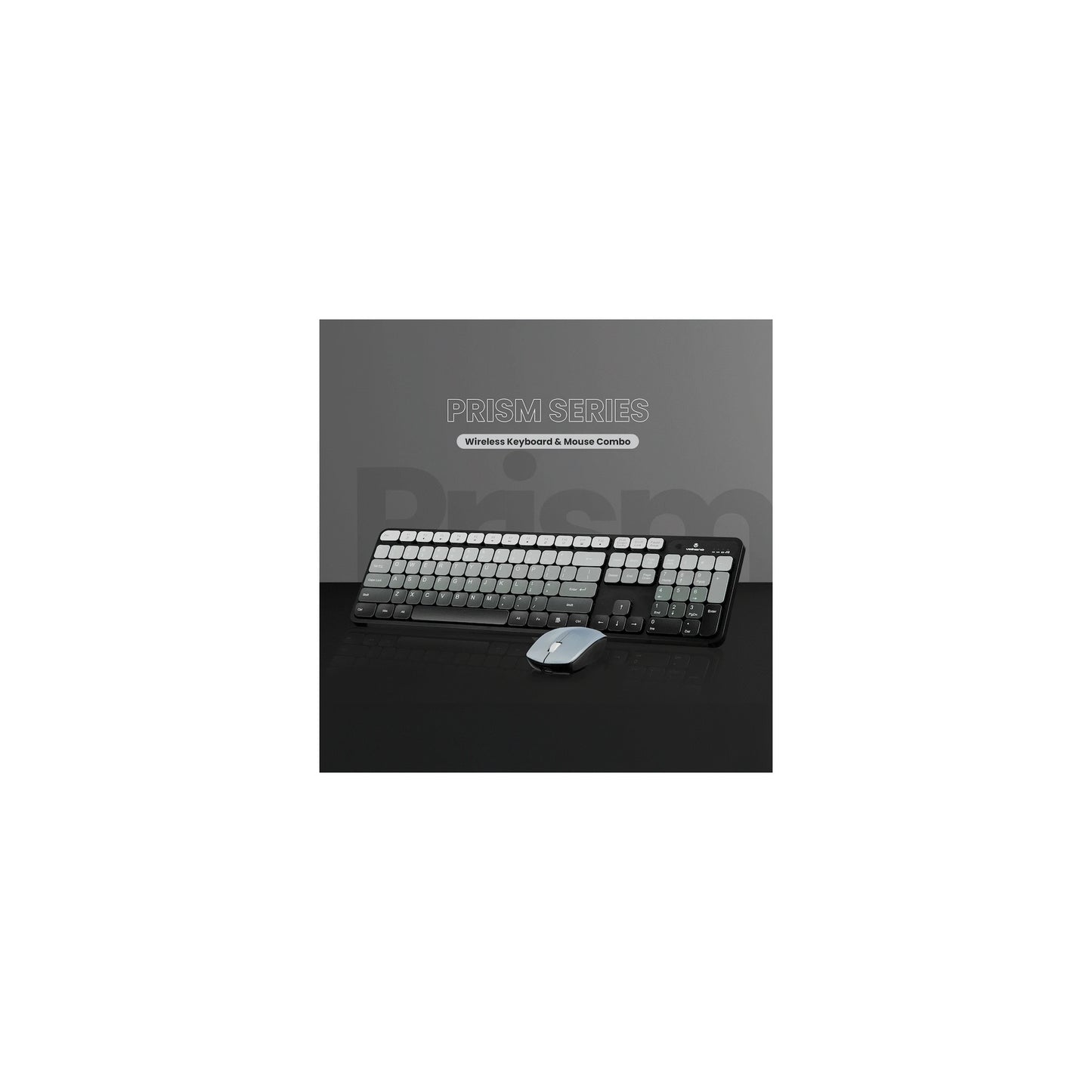 Volkano Prism Series Bluetooth Wireless Keyboard And Mouse Grey - Everyday Elektronics South Africa