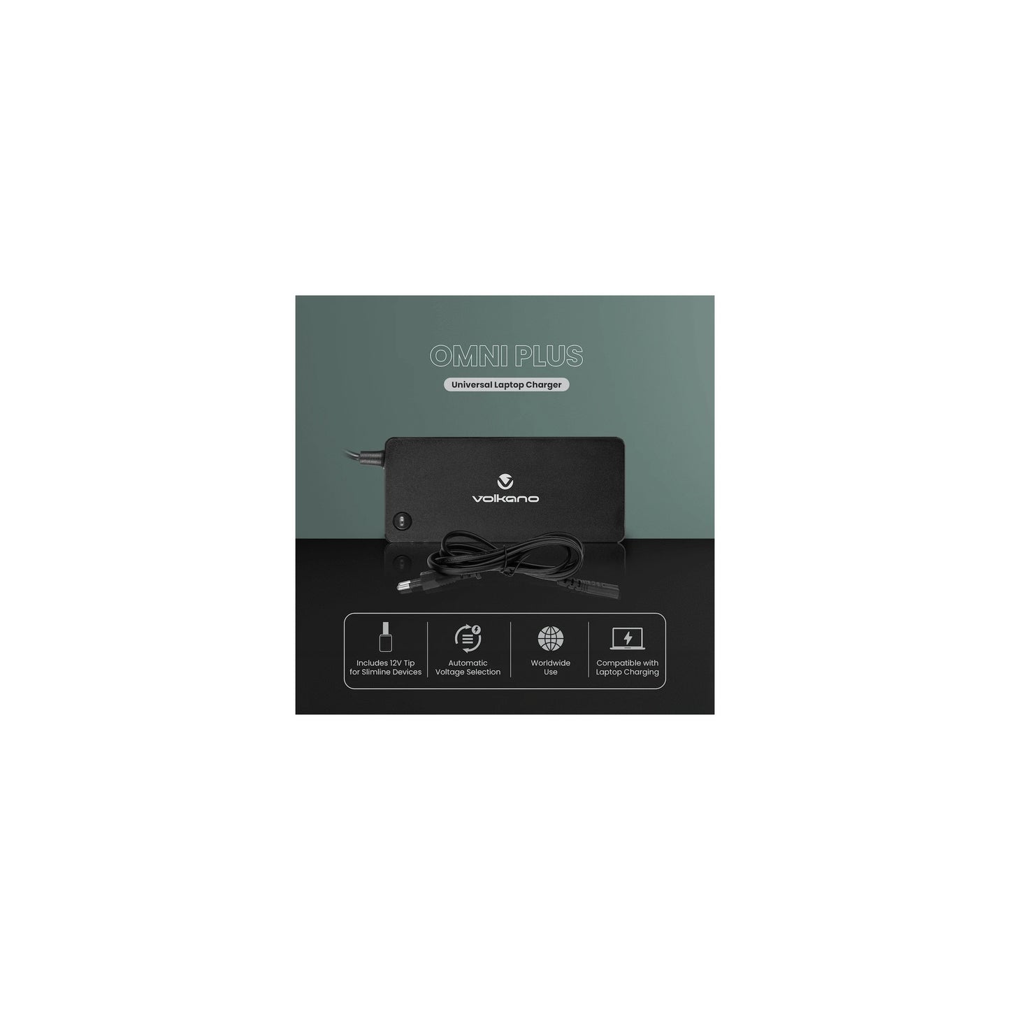 Volkano Omni Plus Universal 70W Laptop Charger With 12V Out - Everyday Elektronics South Africa