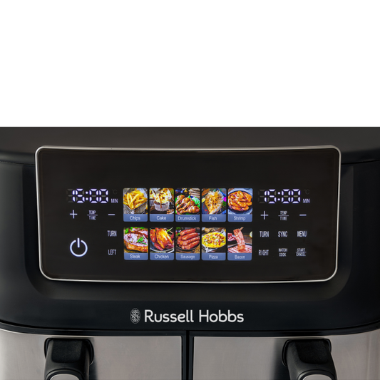RHAF09DSS RUSSELL HOBBS 9L DUAL AIR FRYER SS