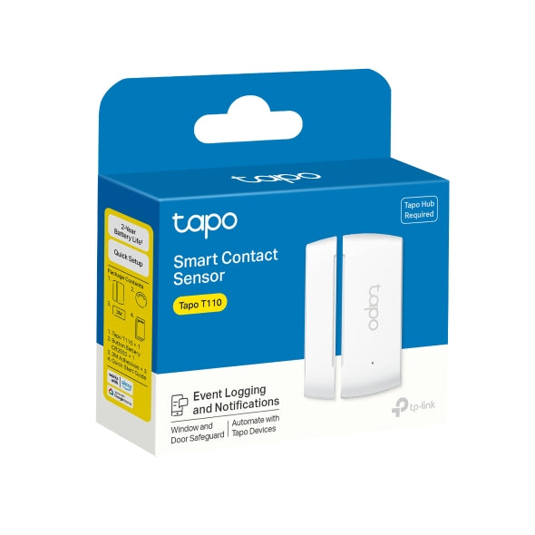 TP-Link Tapo T110 Smart 868mhz Door/Window Sensor with CR2032 Battery