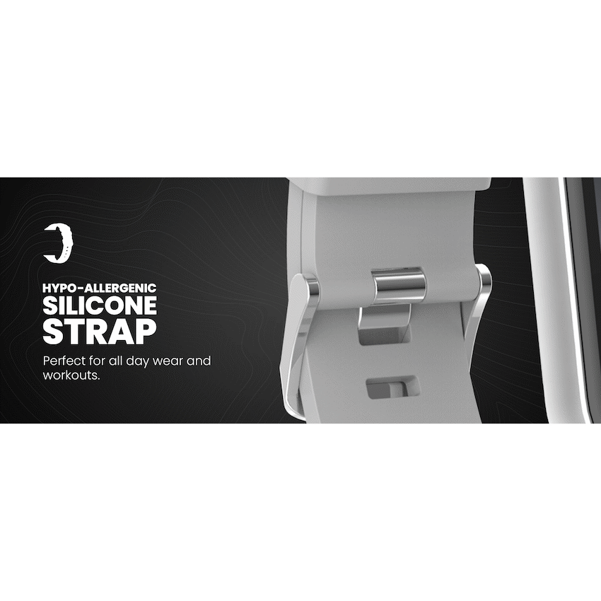 Volkano Active Tech Serene series Watch with heart rate monitor - Silver