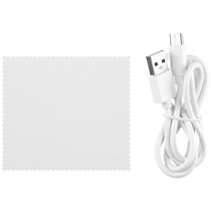 ZEN JestSet Series Portable Handheld LED Mirror - White