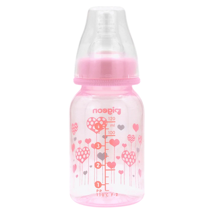 Pigeon Flexible Bottle STD Neck - Pink - 120ml