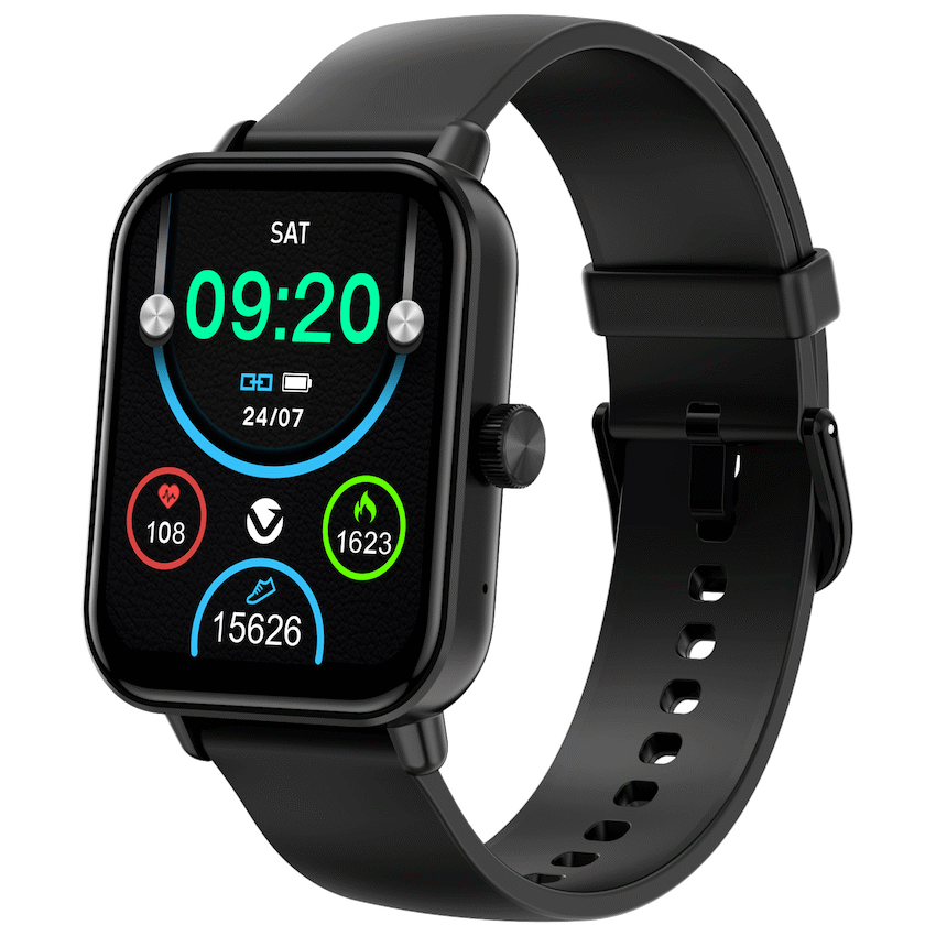 Volkano Chroma Series Smartwatch with Black Strap