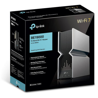 TP-Link Archer BE800 BE19000 Tri-Band Wi-Fi 7 Router