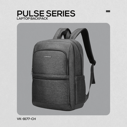 Volkano Pulse 15.6" Laptop Backpack - Charcoal