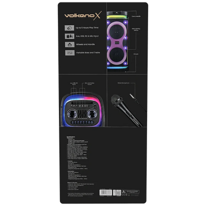 Volkano X Titan Series Dual 10" Party Speaker