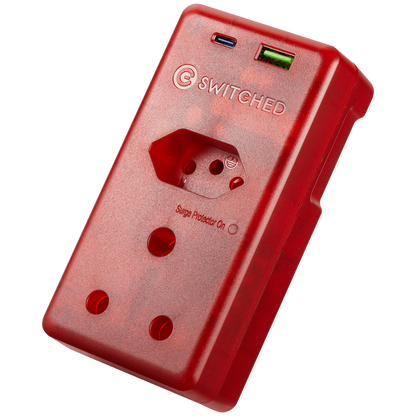 Switched High Surge Multi Adaptor with USB + Type-C PD20W