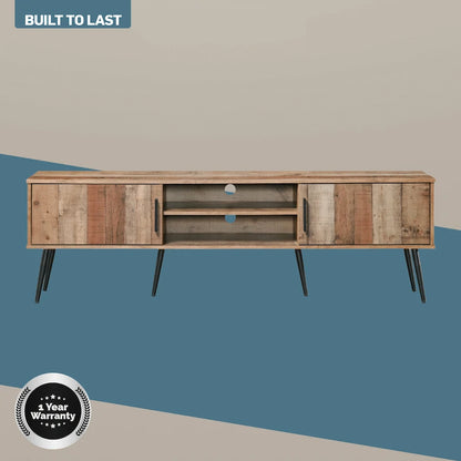 Everfurn Vernice TV Stand - 1800w with Two Cupboards