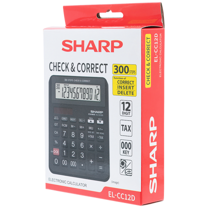 Sharp EL-CC12D Desk Calculator - CheckCorrect Tax
