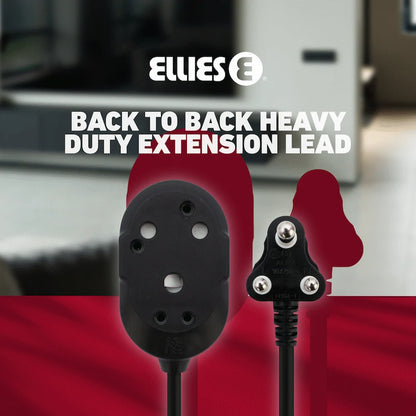 Ellies Back to Back Heavy Duty Extension Lead - 5m