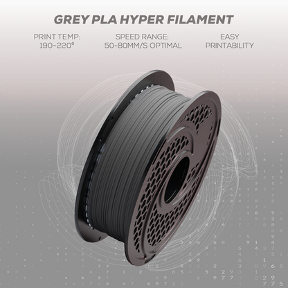 SA Filament PLA Hyper Filament 1kg - Grey