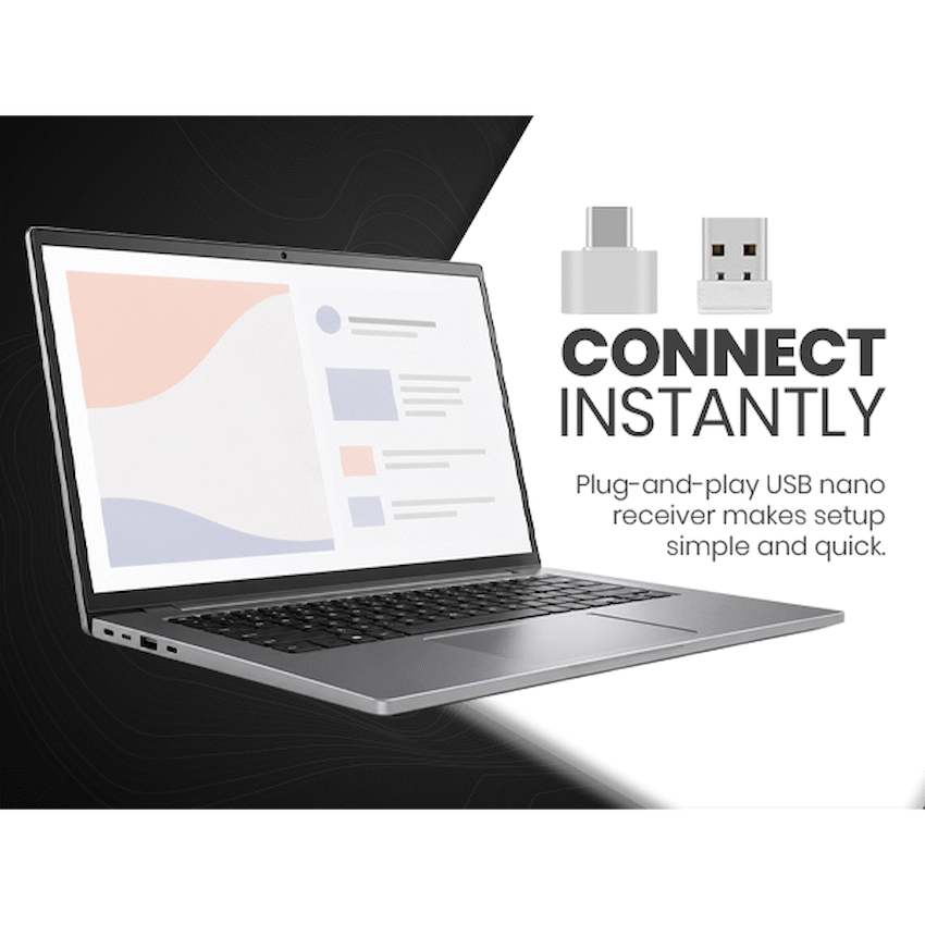 Volkano Chrome Series Wireless Mouse - Gray