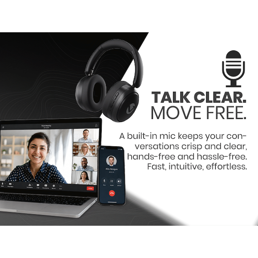 Volkano Lexi Bluetooth Headphone with ANC - Black