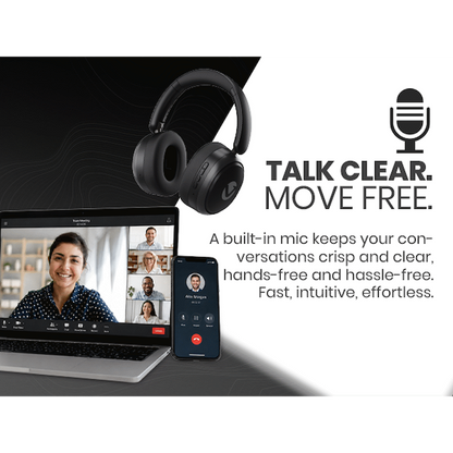 Volkano Lexi Bluetooth Headphone with ANC - Black