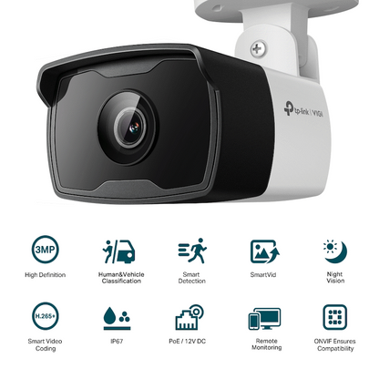TP-Link Vigi C330I 3MP 4mm Outdoor Bullet Network Camera
