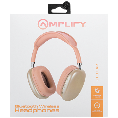 Amplify Stellar Series Bluetooth Headphones - orange
