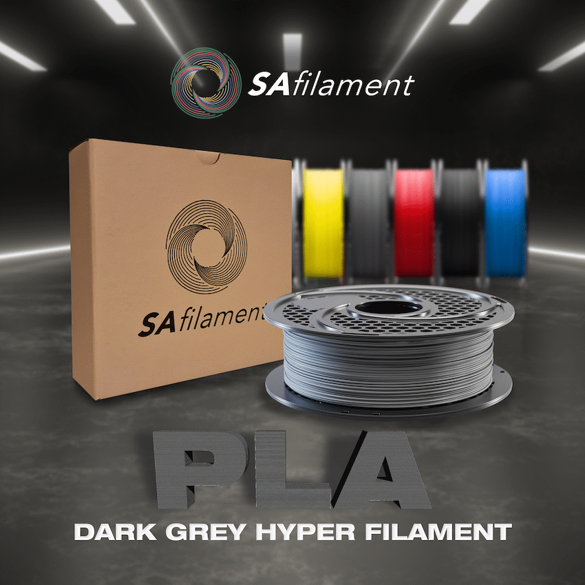 SA Filament PLA Hyper Filament 1kg - Dark Grey