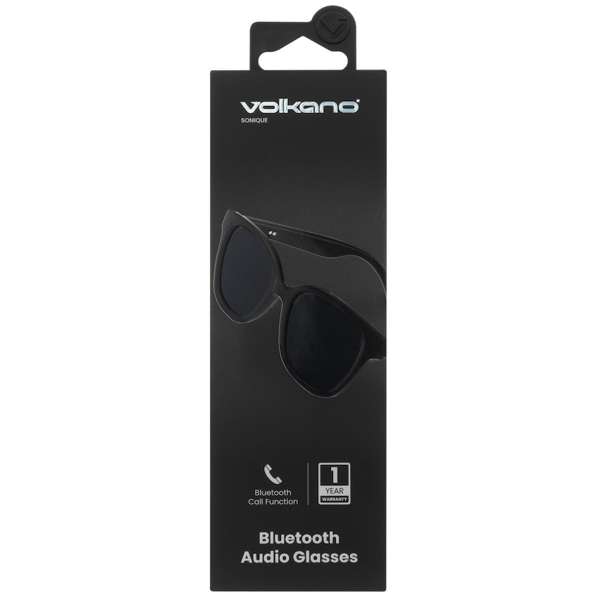 Volkano Sonique Series Bluetooth Audio Glasses - Dark Lenses