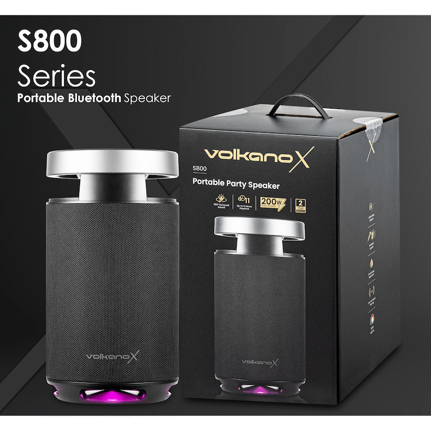 VolkanoX S800 Portable Bluetooth Party Speaker