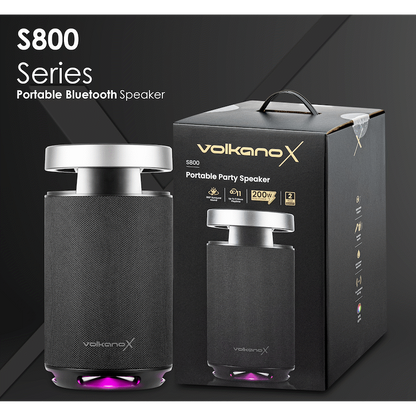 VolkanoX S800 Portable Bluetooth Party Speaker