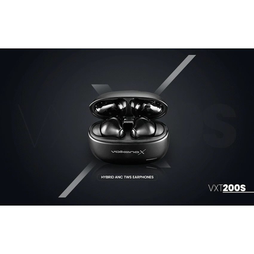 VolkanoX VXT200S Hybrid ANC TWS Earphones - Black
