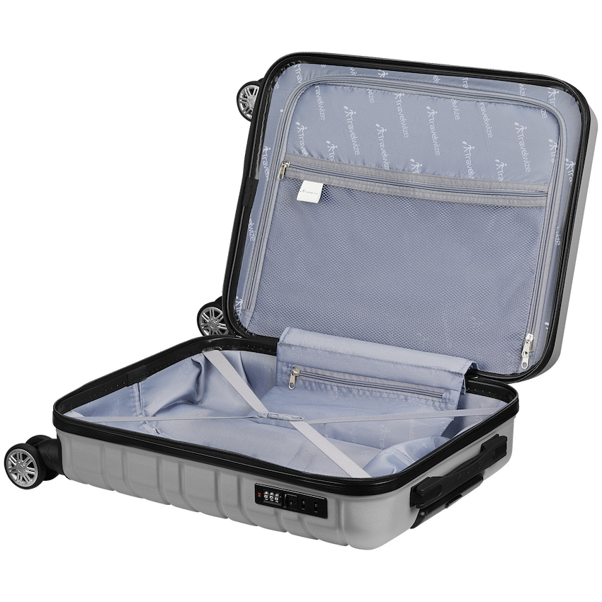Travelwize Cabana ABS 4-Wheel Spinner 75cm Luggage - Platinum