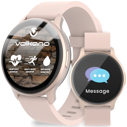 Volkano Active Tech Trend series Watch with heart rate monitor - Gold