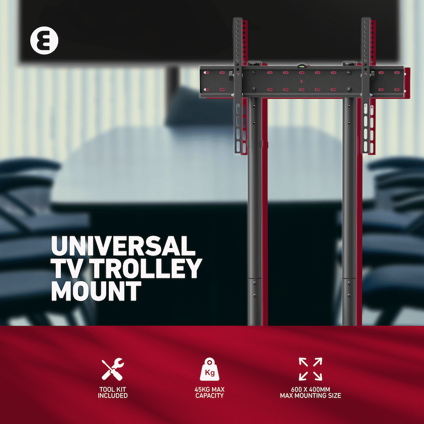 Ellies Solid series Fixed Trolley TV Bracket 37" - 70" TVs