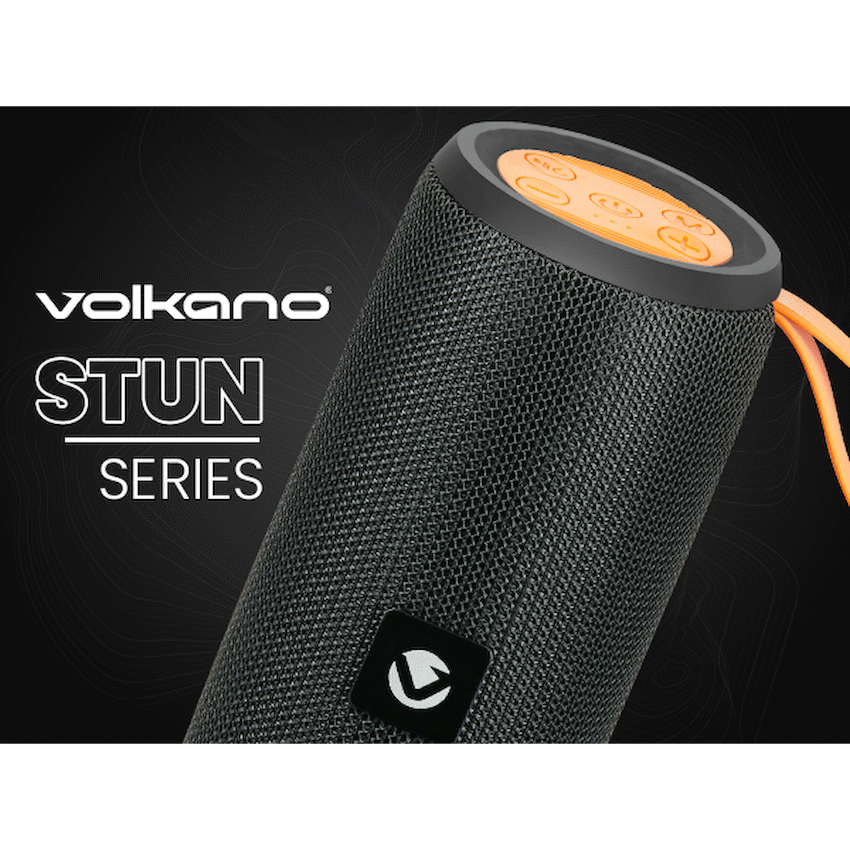 Volkano Stun 2.0 Series Bluetooth Speaker - Black