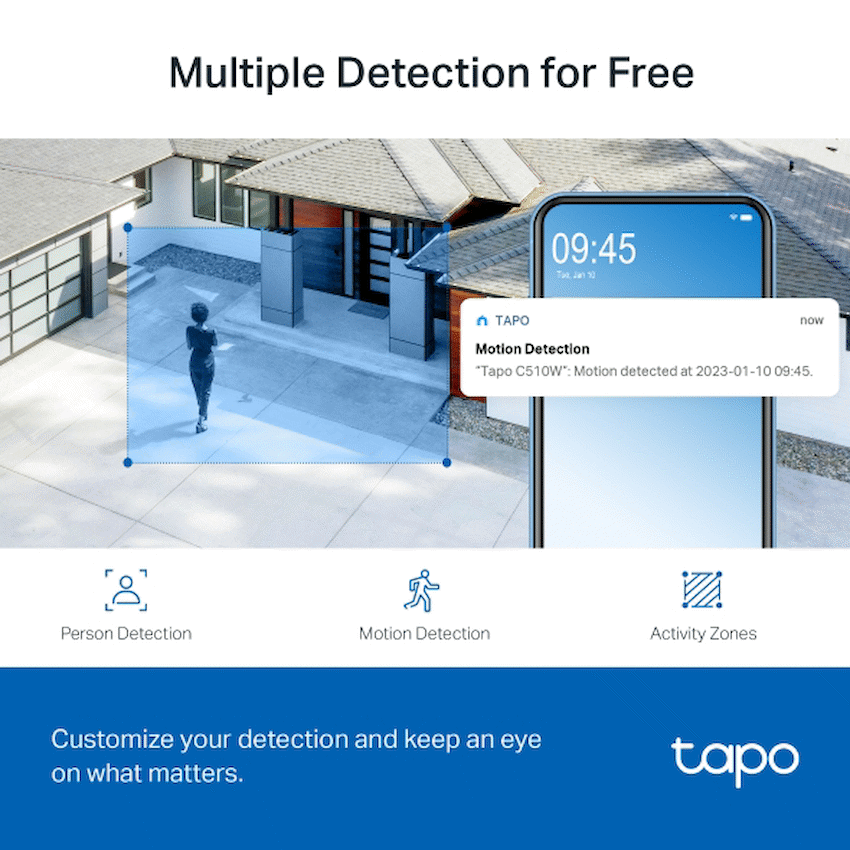 TP-Link Tapo C510W 2K Outdoor Pan/Tilt Security WiFi Camera