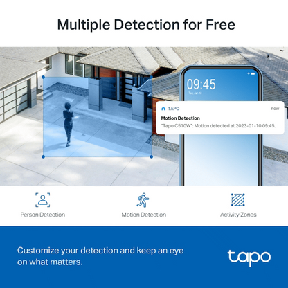 TP-Link Tapo C510W 2K Outdoor Pan/Tilt Security WiFi Camera