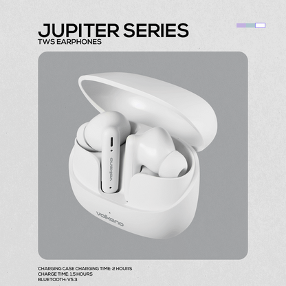 Volkano Jupiter Series TWS Earphones - White
