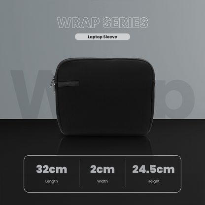 Volkano Wrap series 13.3" Laptop sleeve Black