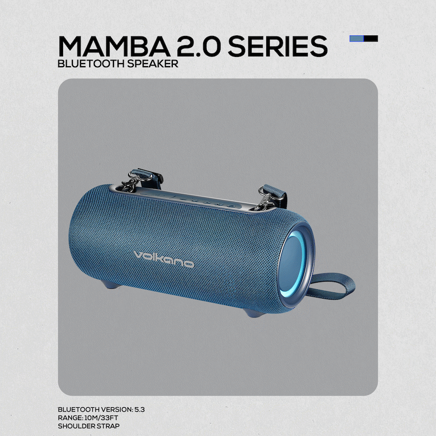 Volkano Mamba 2.0 Series Bluetooth Speaker - Blue