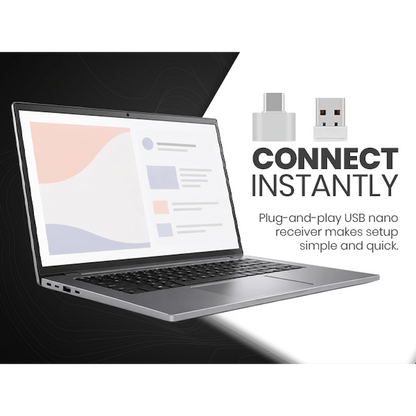 Volkano Chrome Series Wireless Mouse - Gray