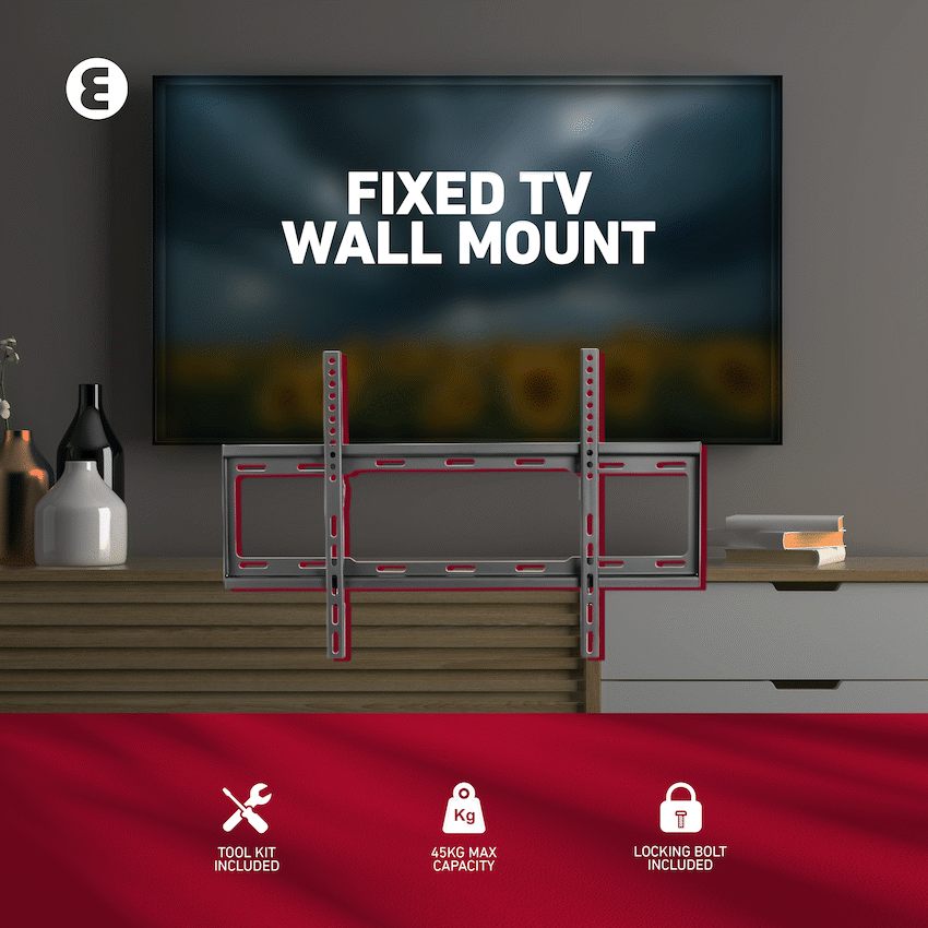 Ellies Solid series Fixed Tv Wall Mount For 37" - 70" TVs