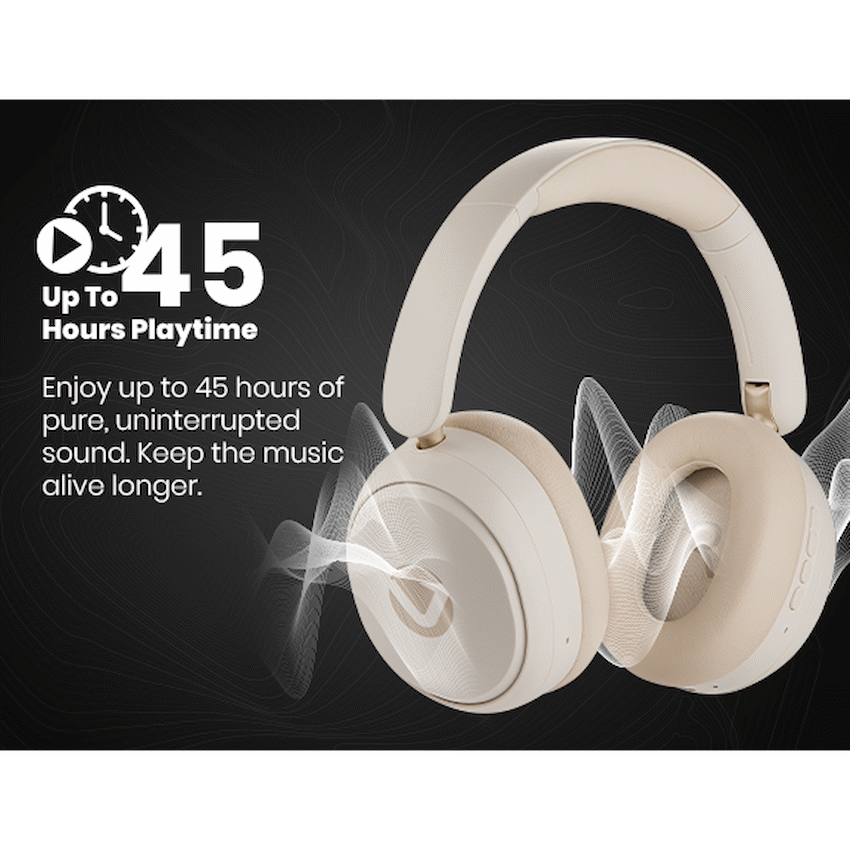 Volkano Lexi Bluetooth Headphone with ANC - Nude